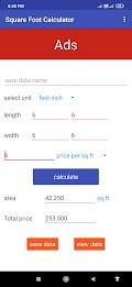 Schermata Square Foot Calculator 1