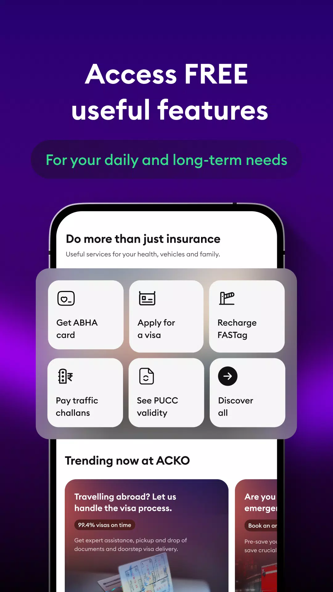 ACKO Insurance स्क्रीनशॉट 2