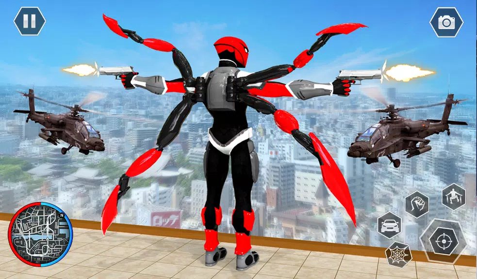 Black Spider Rope SuperHero Zrzut ekranu 0