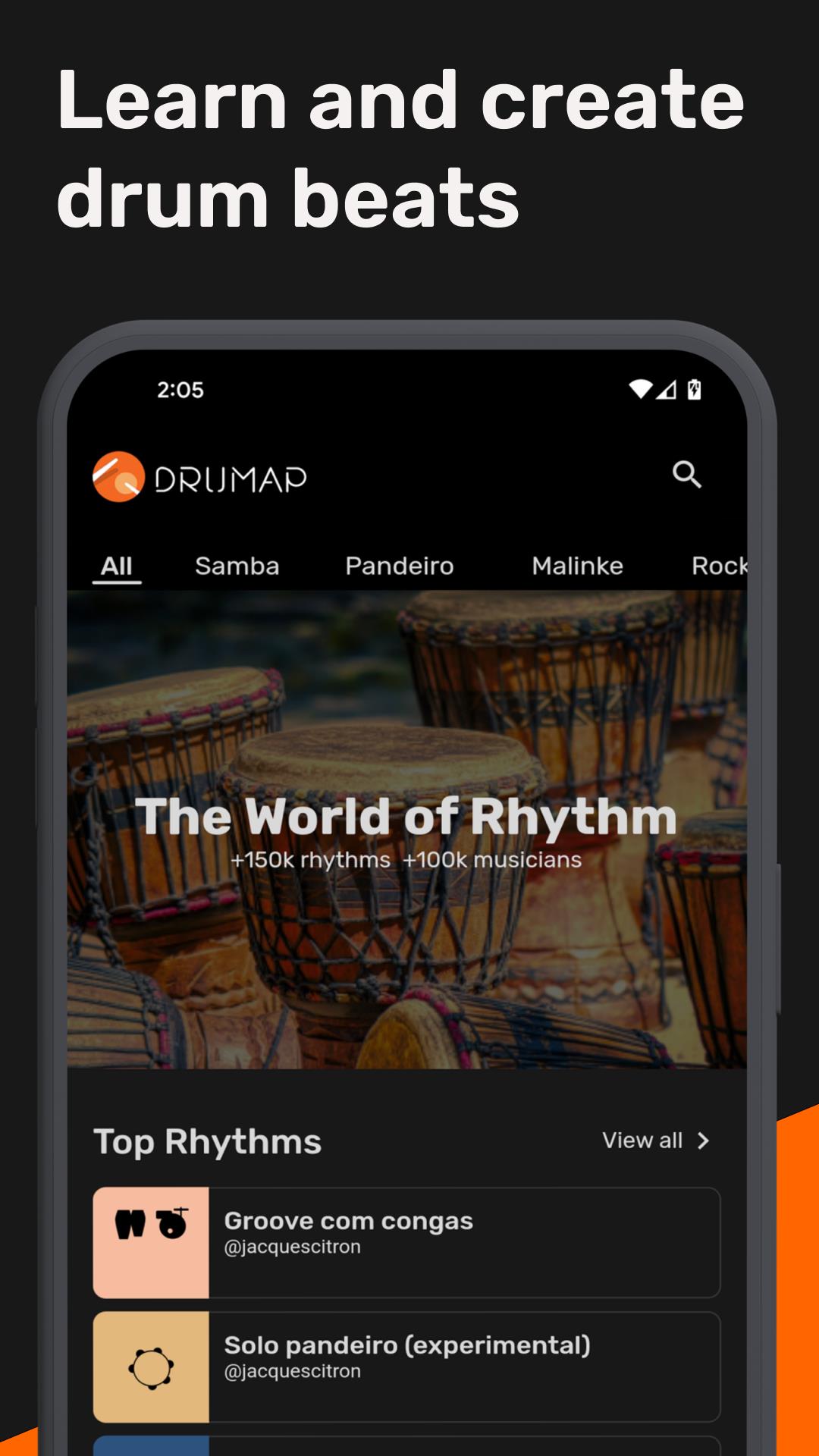 Drumap. The World of Rhythm Screenshot 0