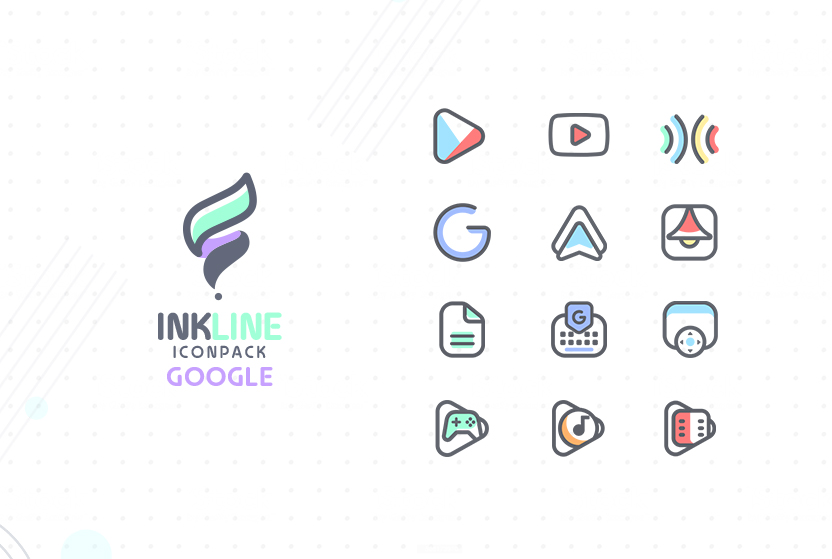 InkLine Icon Pack Mod スクリーンショット 1