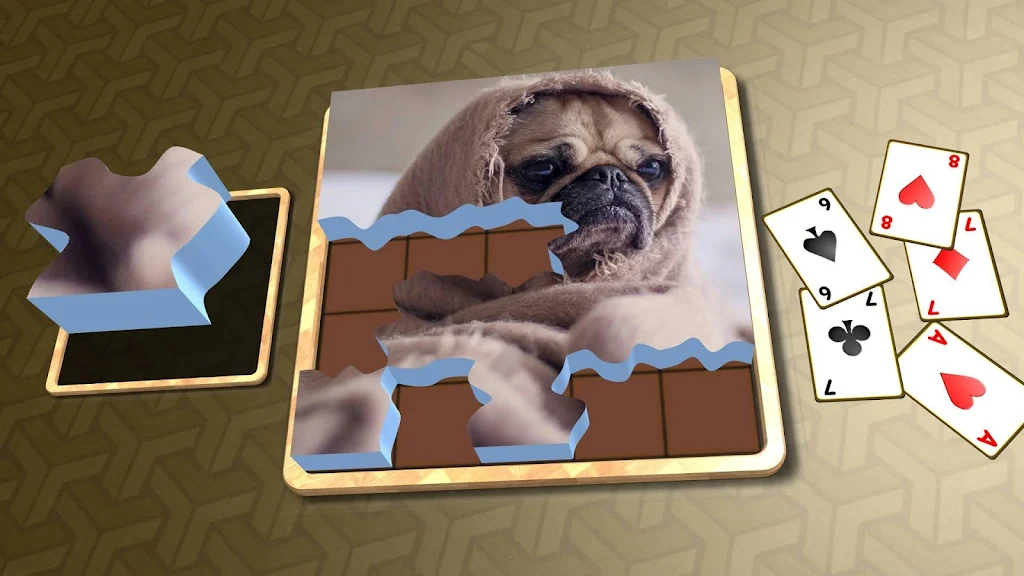 Jigsaw Solitaire - Dogs 螢幕截圖 2