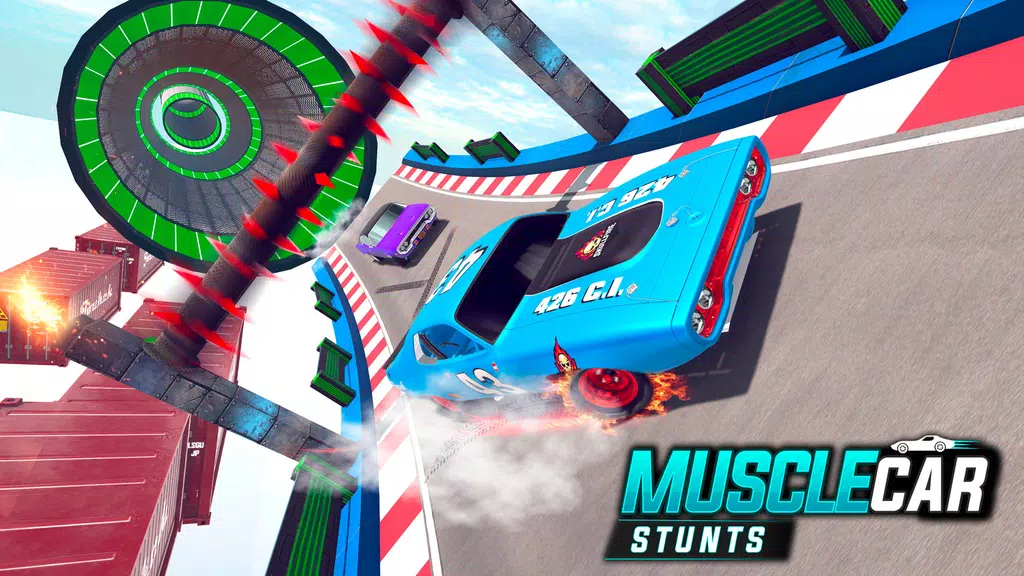 Muscle Car Stunts - Ramp Car ဖန်သားပြင်ဓာတ်ပုံ 3