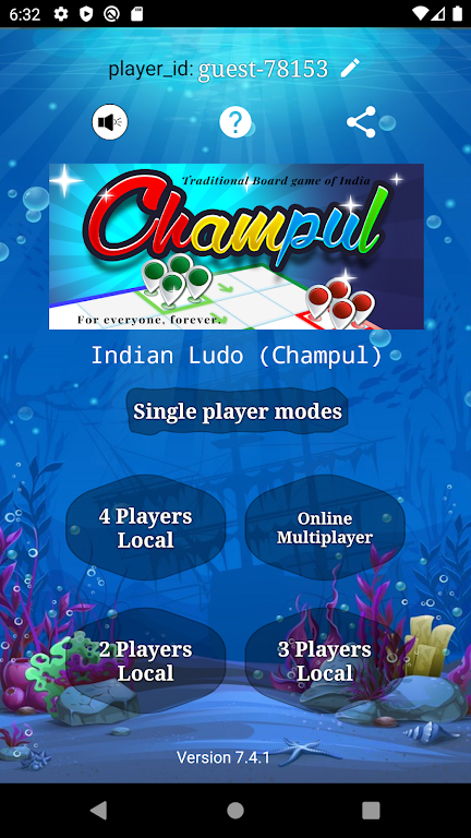 Schermata Indian Ludo (Champul) 0