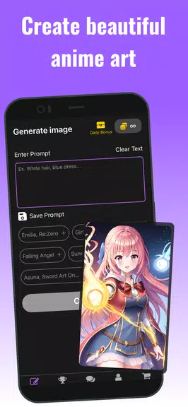 AI Image Generator - Anime Art Ekran Görüntüsü 0