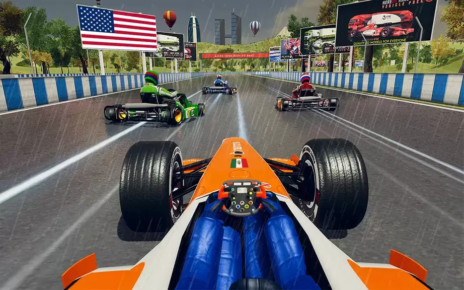 Go Kart Racing Games 3D Stunt Captura de tela 1