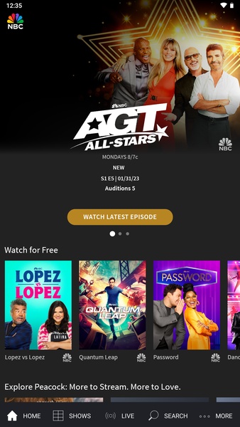 The NBC App - Stream TV Shows Screenshot 1