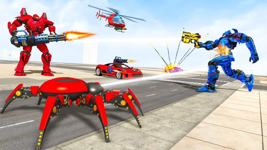 Spider Robot Games: Robot Car Captura de pantalla 1