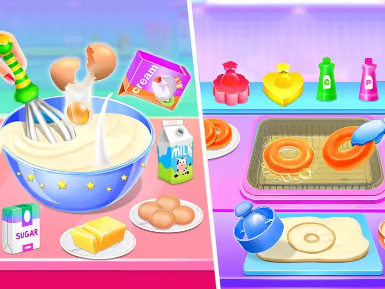 Make Donuts Game - Donut Maker Ảnh chụp màn hình 1