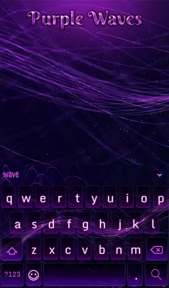 Purple Waves Wallpaper ဖန်သားပြင်ဓာတ်ပုံ 1