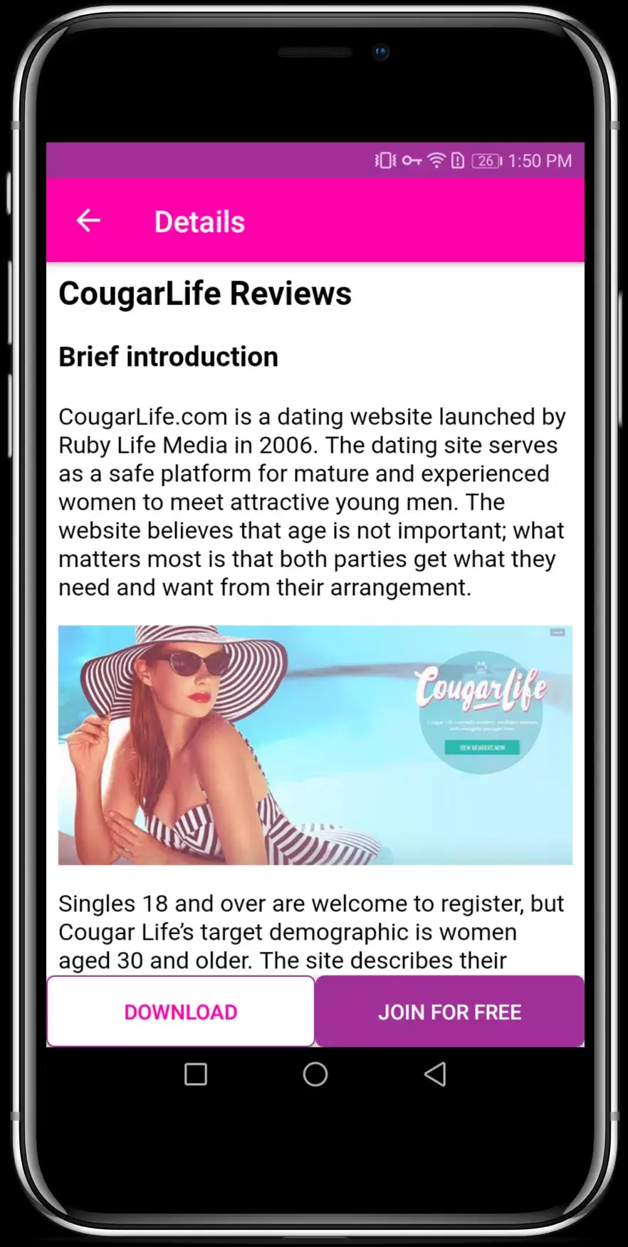 Cougar Dating Apps for Mature & Older Women 螢幕截圖 3