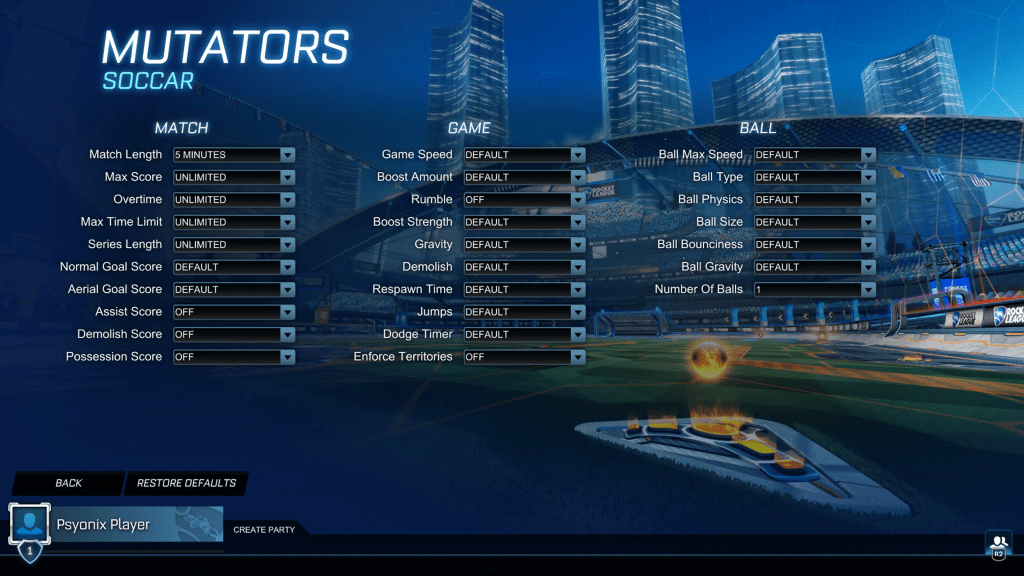 Senarai Mutators dari Rocket League Season 18