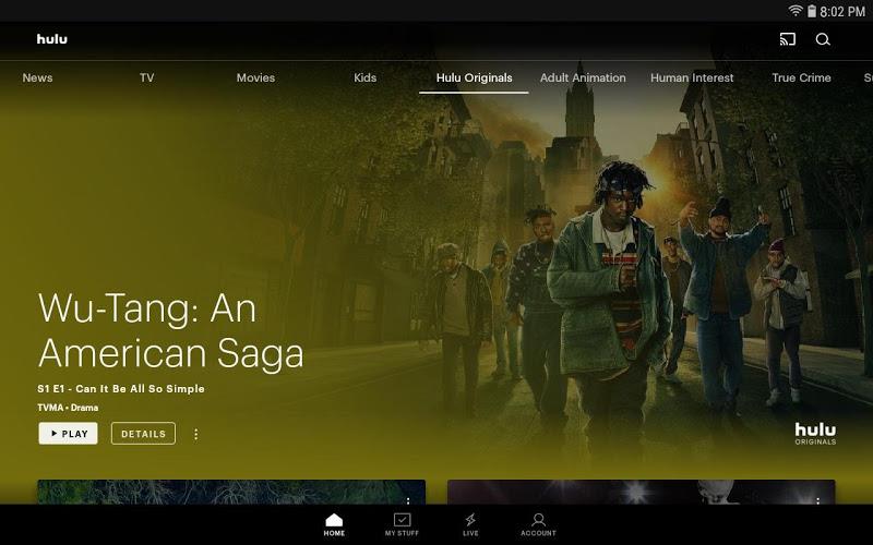 Hulu for Android TV スクリーンショット 0