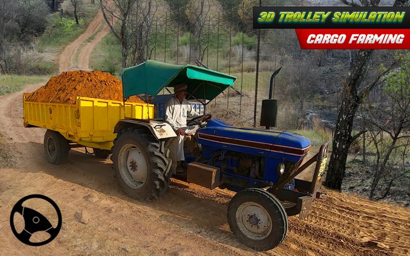 Tractor Trolley Farming Drive Ekran Görüntüsü 3