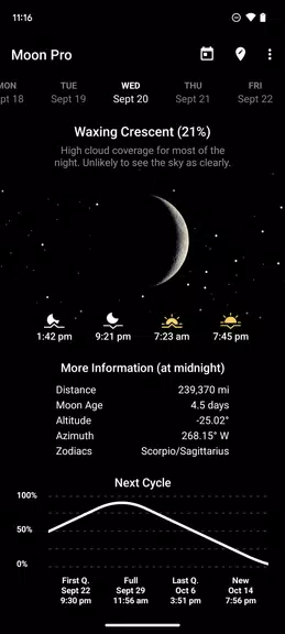 My Moon Phase - Lunar Calendar 螢幕截圖 2