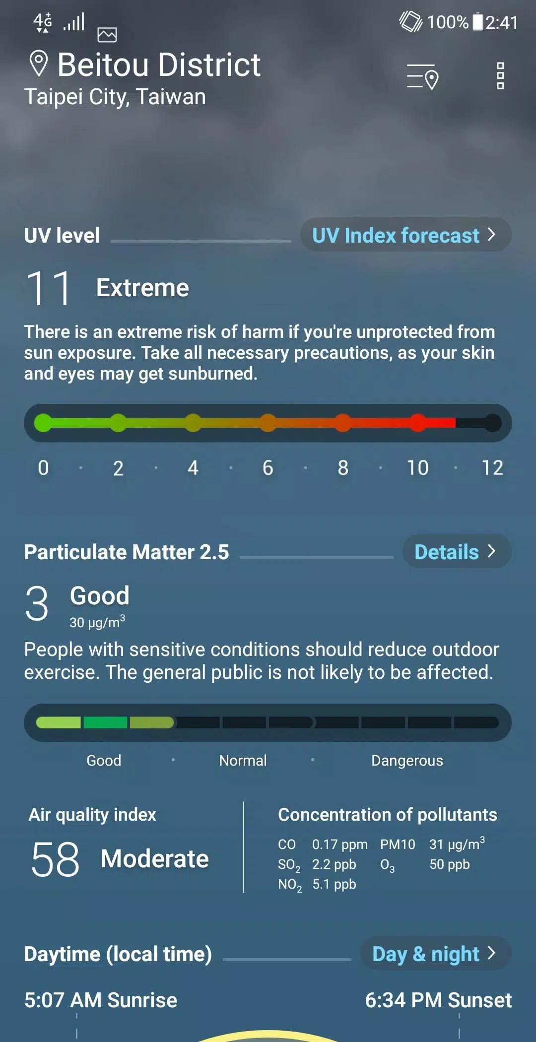 ASUS Weather 螢幕截圖 1