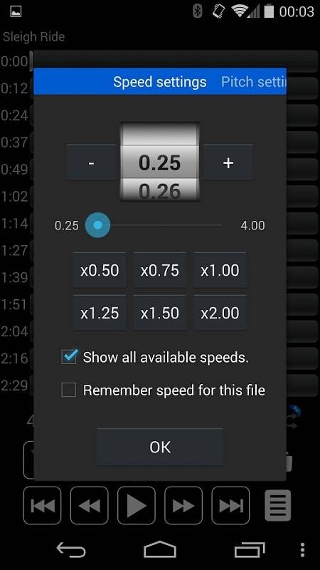 Audio Speed Changer : Audipo Screenshot 0