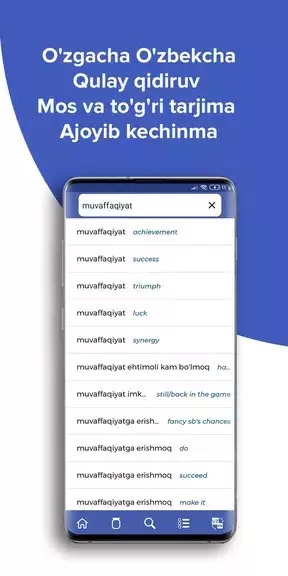 Schermata Wisdom EnglishUzbek dictionary 3