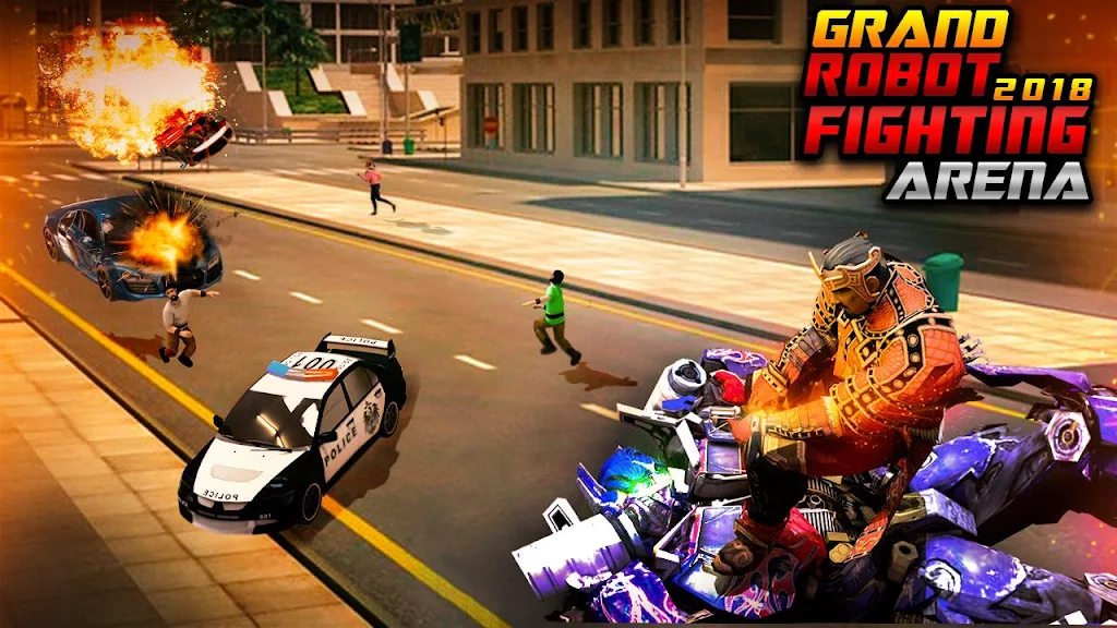 Futuristic Robot City Fighting 3D Game应用截图第3张