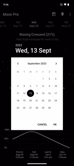 My Moon Phase - Lunar Calendar 螢幕截圖 0