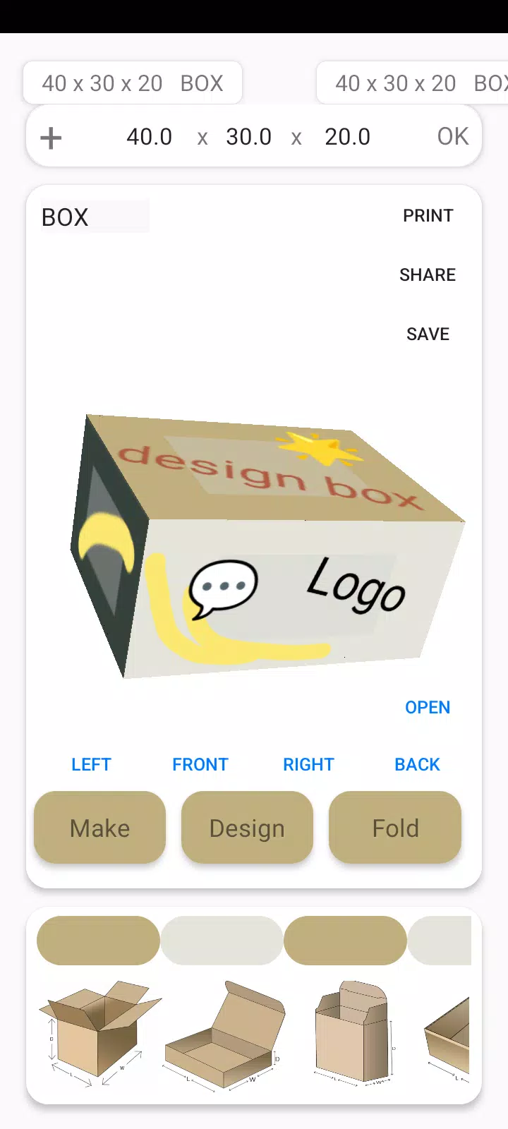 Box Maker Template Creator Pro Schermafbeelding 1