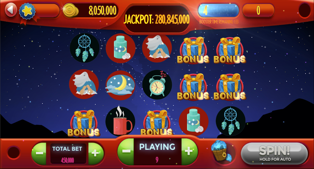 Sleeping - Earn 5 Reels Bonus Money ภาพหน้าจอ 2