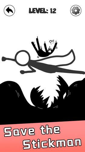 Save Stickman: Brain Draw Line ภาพหน้าจอ 0