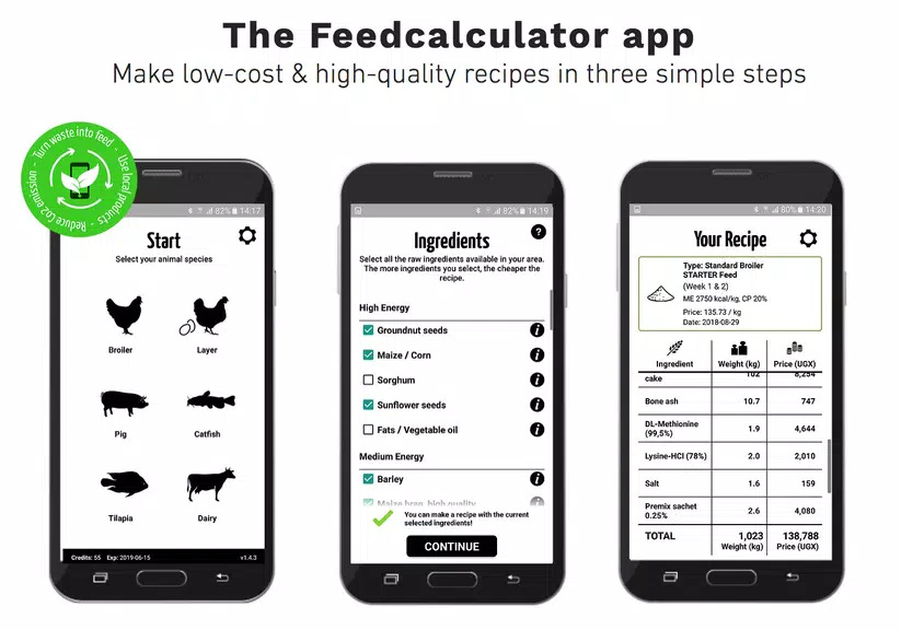 Feed Calculator for livestock Schermafbeelding 0