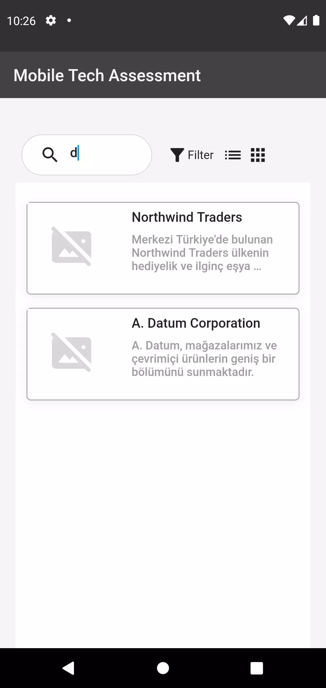 Flutter Tech Assessment Tangkapan skrin 1