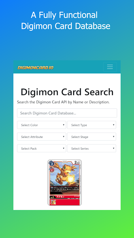 Deck Builder for Digimon TCG ဖန်သားပြင်ဓာတ်ပုံ 0