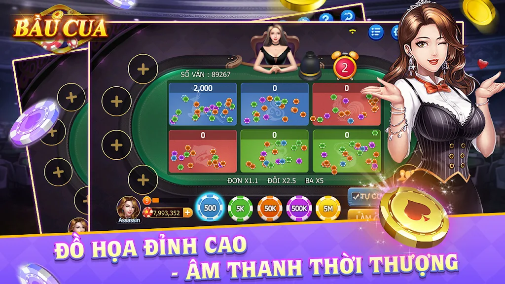 Bầu Cua - Tài Xỉu Casino ภาพหน้าจอ 1