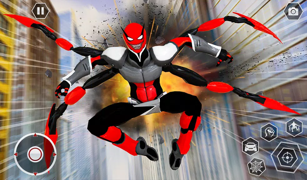 Black Spider Rope SuperHero Zrzut ekranu 1