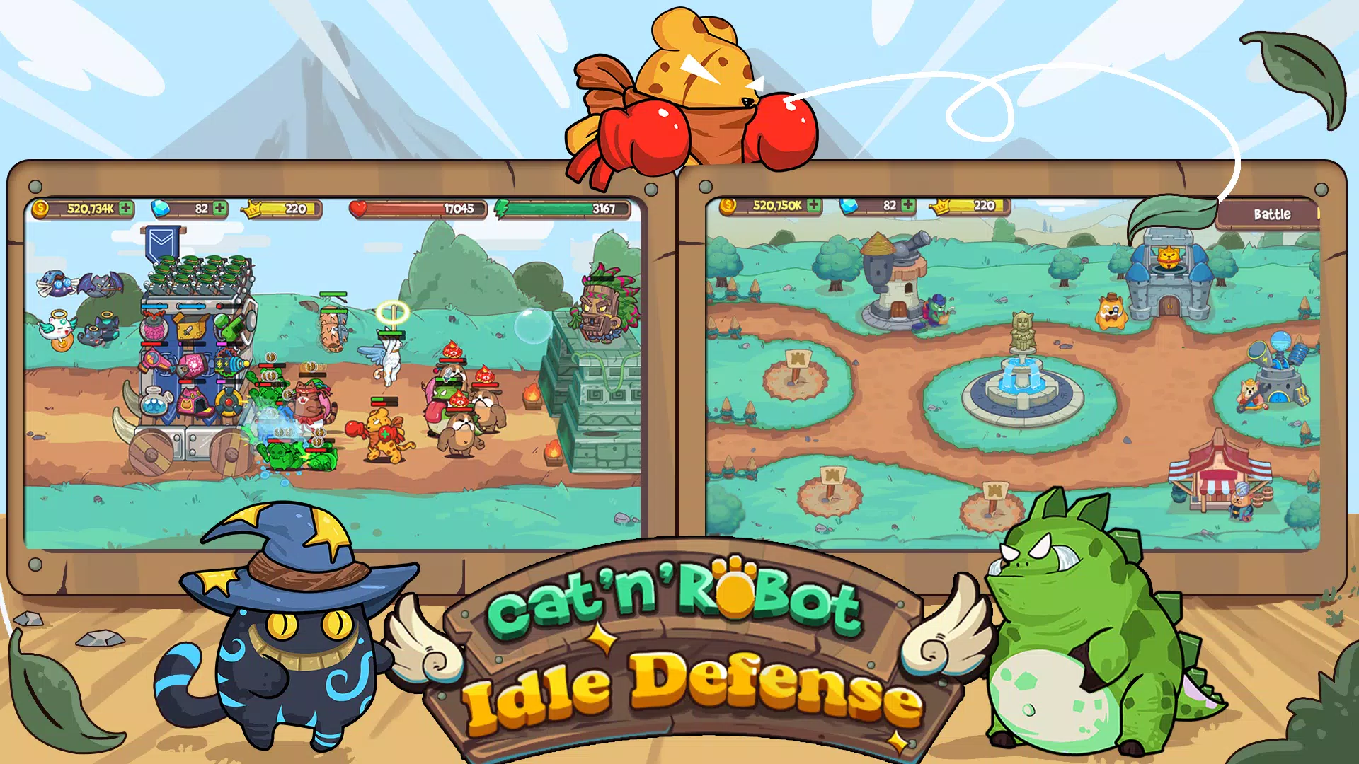 CatnRobot Idle TD: Battle Cat Captura de tela 1