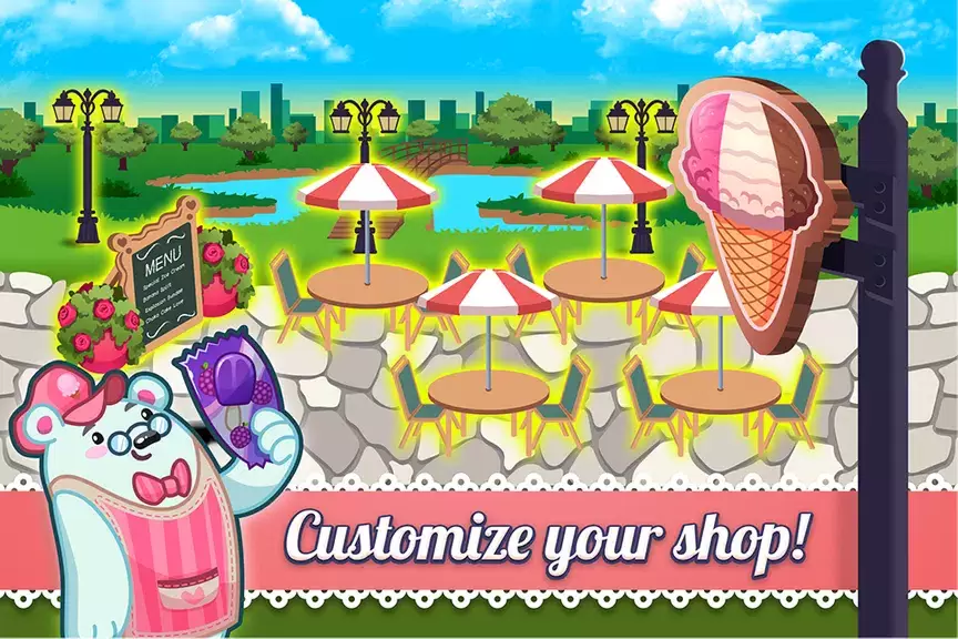 My Ice Cream Shop: Time Manage Schermafbeelding 1