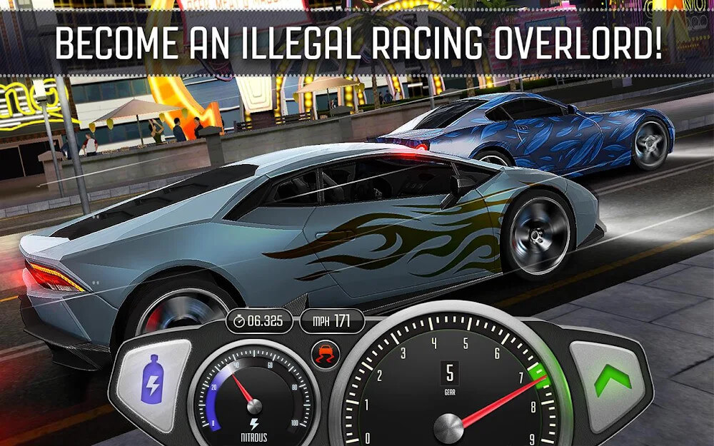 Top Speed: Drag & Fast Racing Mod Screenshot 3