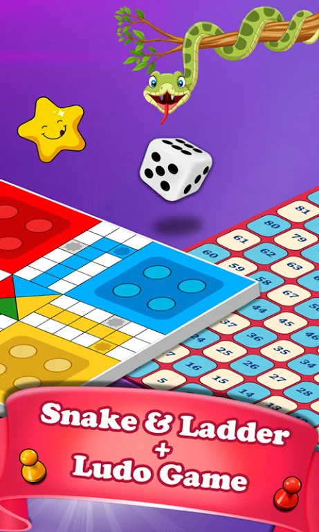 Snakes and Ladders Dice Game Ảnh chụp màn hình 2