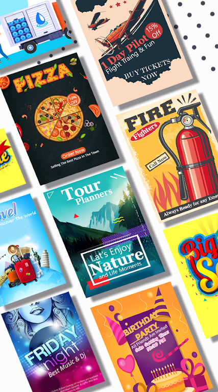 Poster maker - flyer design स्क्रीनशॉट 0
