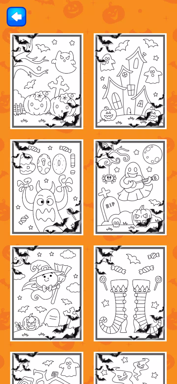 Halloween Coloring Game 스크린샷 1