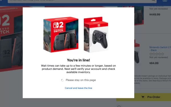 Walmart Queue para sa Nintendo Switch 2