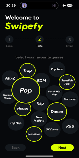 Swipefy for Spotify Screenshot 2