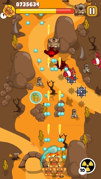 Sky Raiders - Battle Wars Mod Tangkapan skrin 1