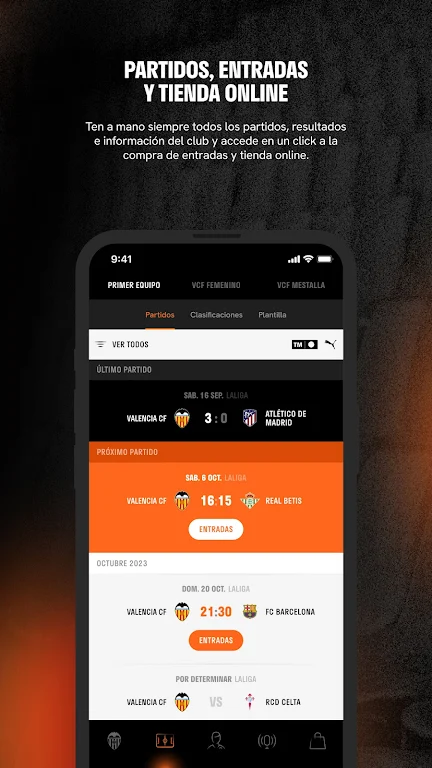 Schermata Valencia CF - Official App 2