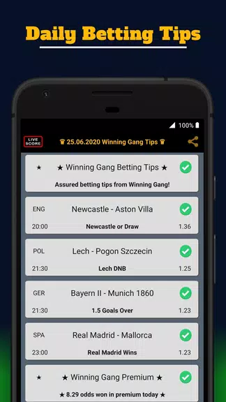 Winning Gang Betting Tips 螢幕截圖 0