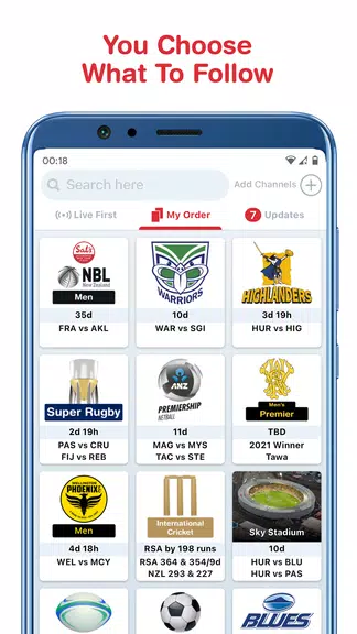 Tribe: Live Sports Scores 螢幕截圖 1