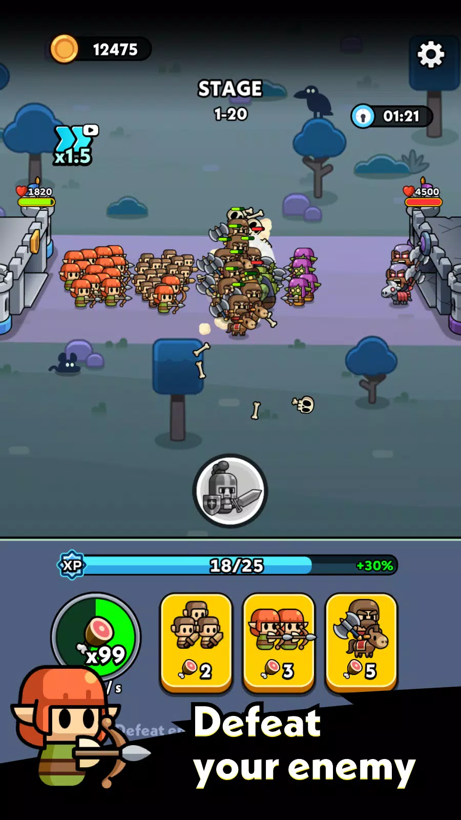 Tiny Warriors Go! Capture d'écran 1