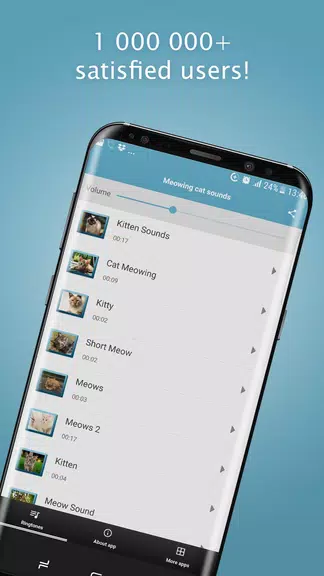 Meowing Cat Sounds Ringtones Zrzut ekranu 0