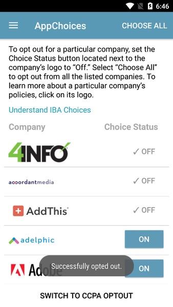 AppChoices Screenshot 1