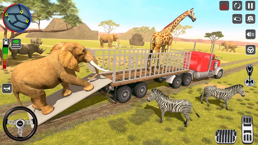 Wild Animal Truck Transporter 螢幕截圖 3