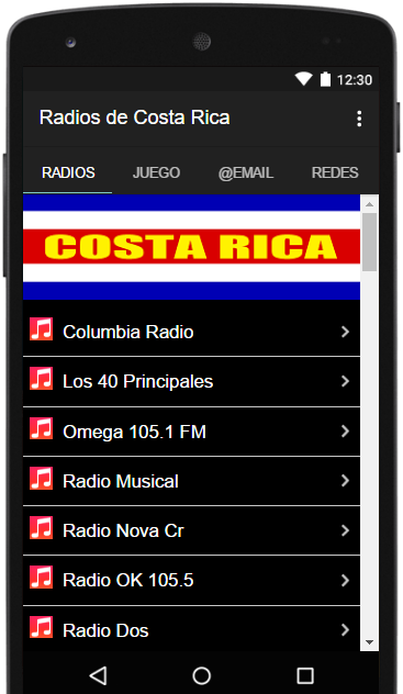 Radios Emisoras de Costa Rica FM AM en Vivo Gratis应用截图第0张
