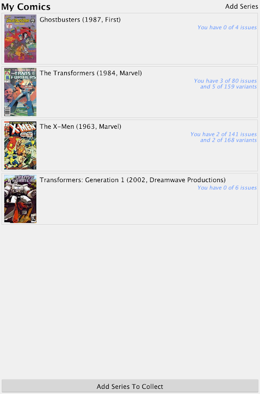 Comic Checklist Lite Скриншот 3